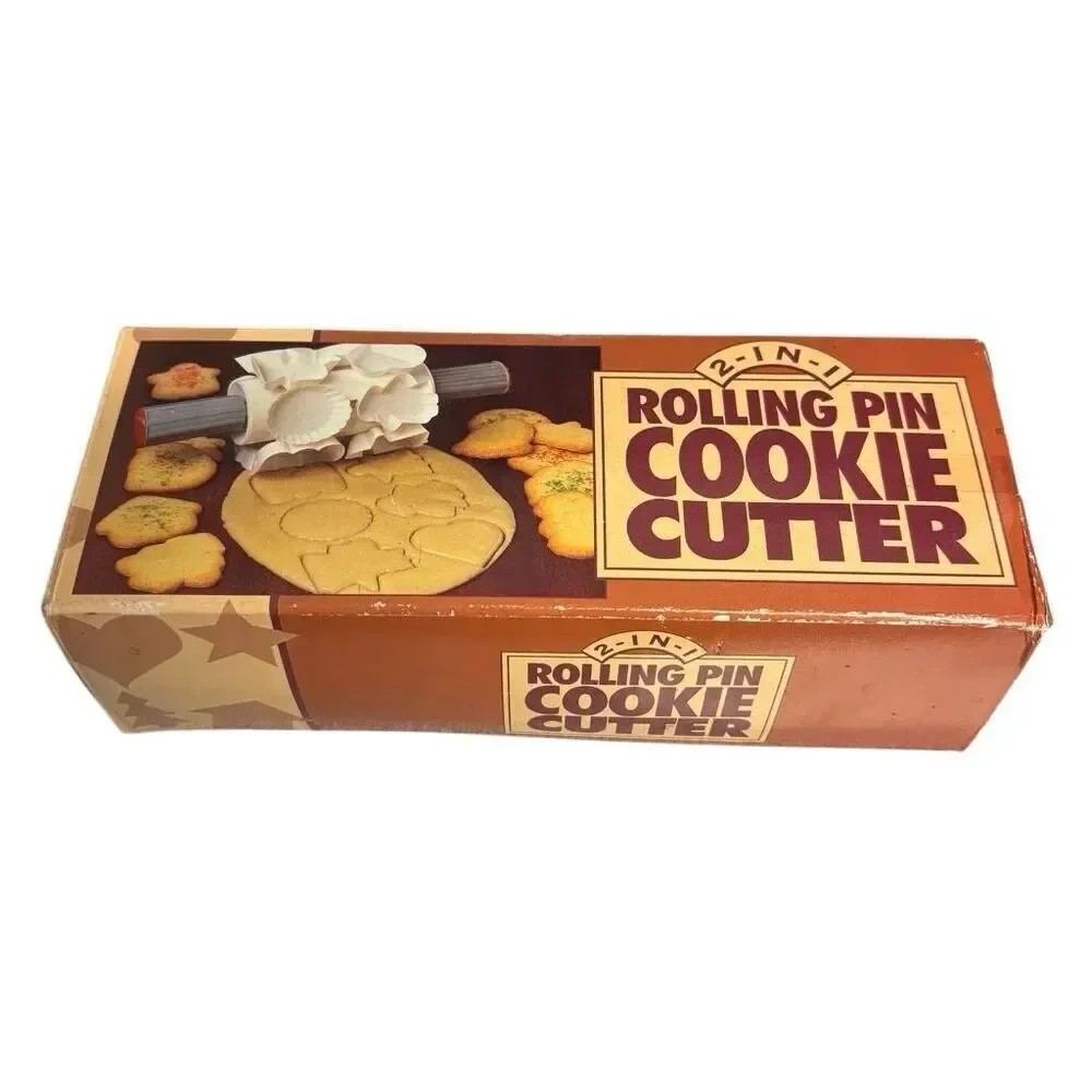 2-In-1 Rolling Pin Cookie Cutter